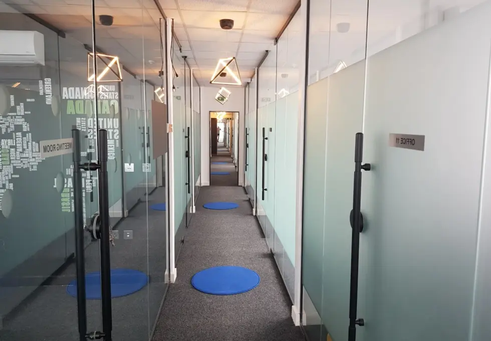 The hallway at High Street North, Icon Offices Ltd in East Ham