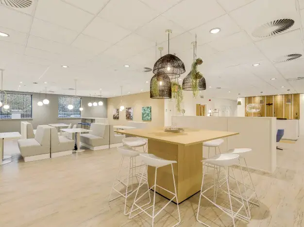 A breakout area in Innova Park, Regus, Enfield