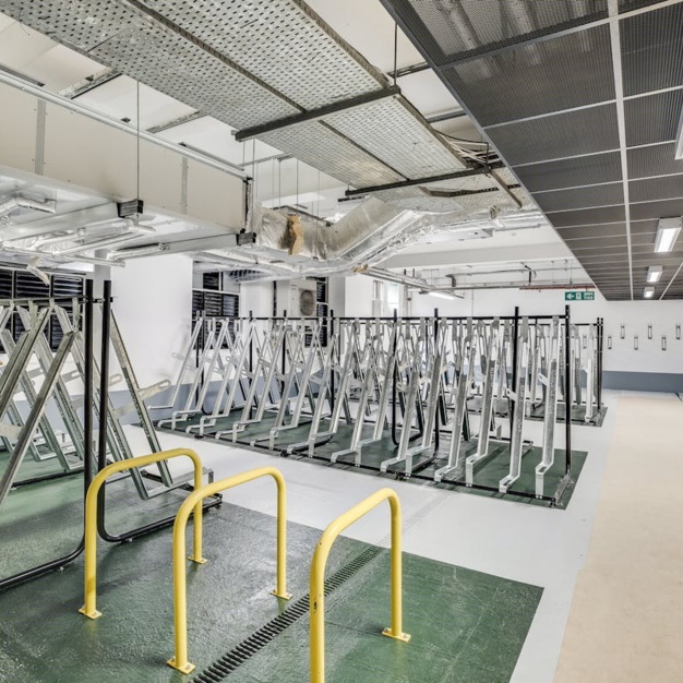 Cycle storage at Eversholt Street, Made, Euston