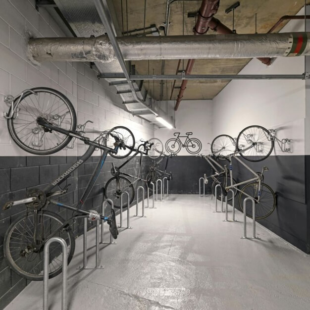 Cycle storage, Euston Road, Kontor (Euston)
