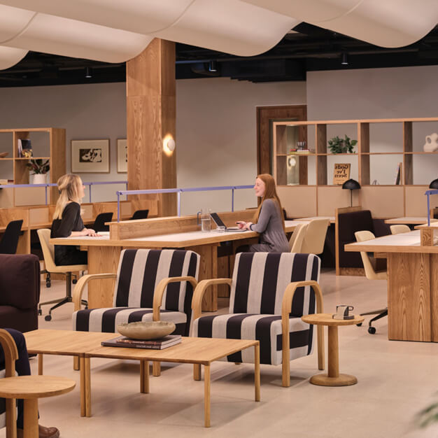 Enjoy the communal space in Euston Road, FORA in Euston