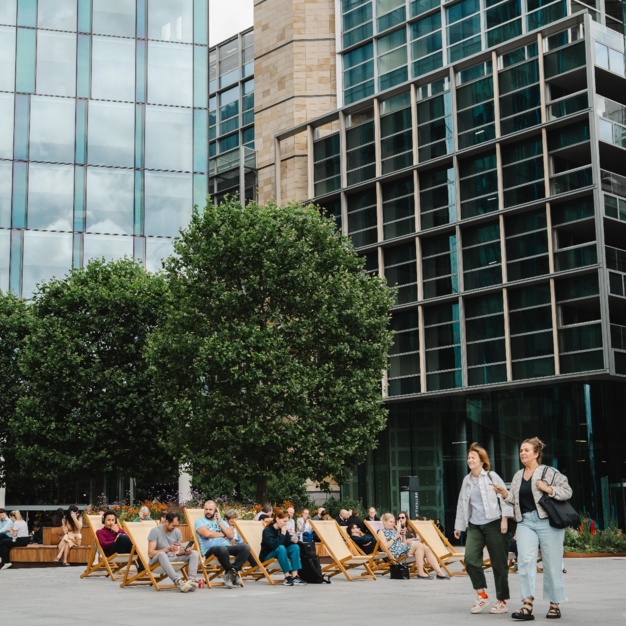 Outdoor space at Triton Square, The British Land Company PLC (Euston)