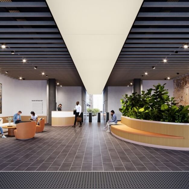 Reception at Euston Road, Kontor in Euston