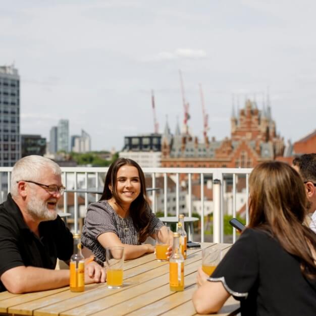 Roof terrace in Eversholt Street, Halkin Management, Euston