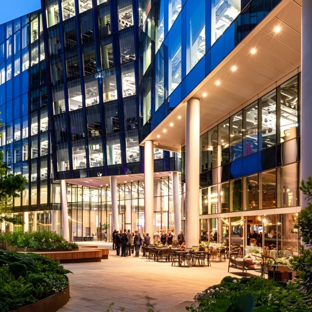 The building at Triton Square, The British Land Company PLC in Euston