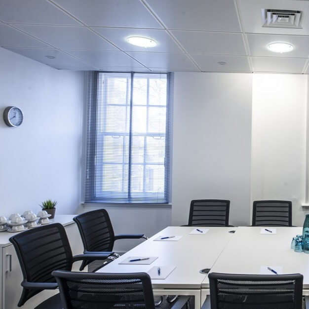 The meeting room at Upper Woburn Place, Regus in Euston