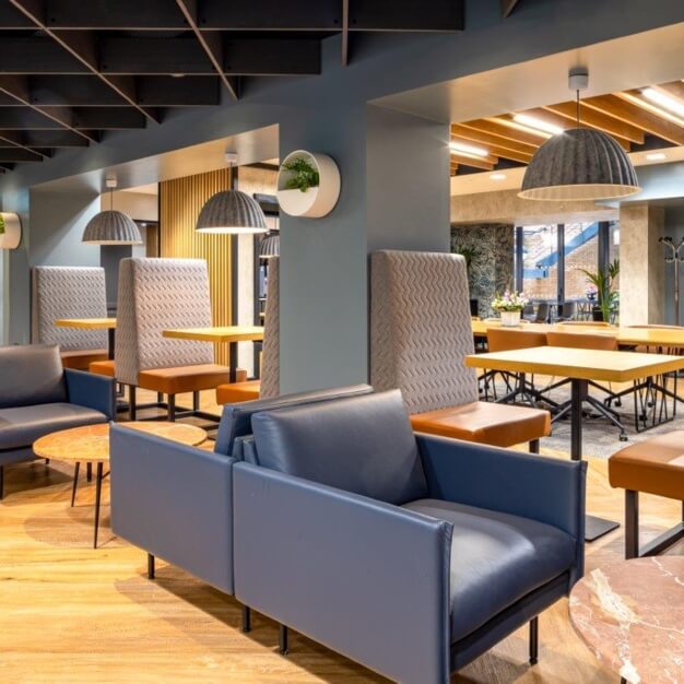 A breakout area in Giltspur Street, Landmark Space, Farringdon