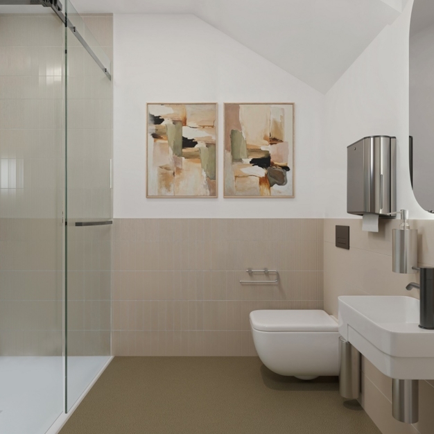 Bathroom facility in Clerkenwell Road, Situu (Farringdon)