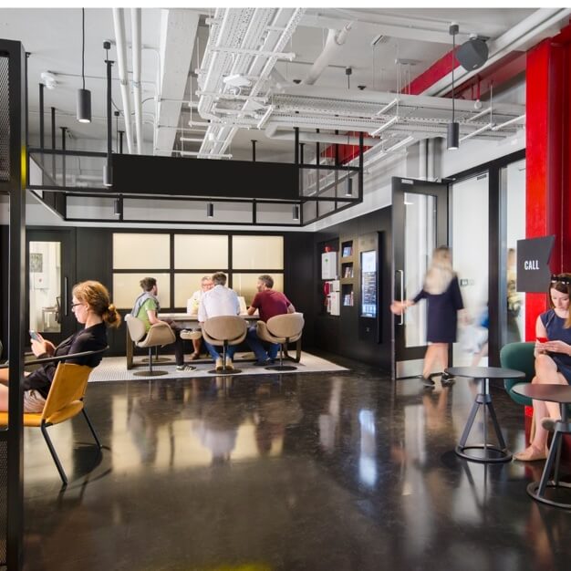Breakout space at Baldwin Gardens, Workspace Group Plc in Farringdon