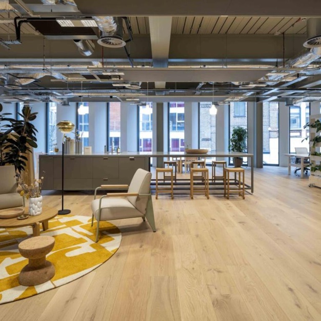 Dedicated breakout area at Bowling Green Lane, RX in Farringdon
