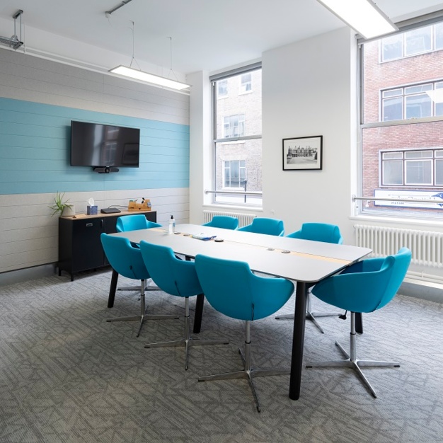 Dedicated meeting room at St Cross Street, Base Offices in Farringdon