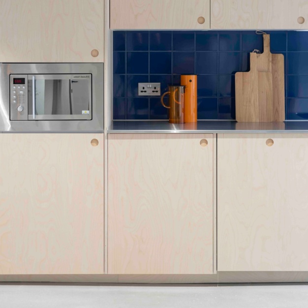 Kitchen at Aylesbury Street, Hermit Offices Limited (Frameworks) in Farringdon