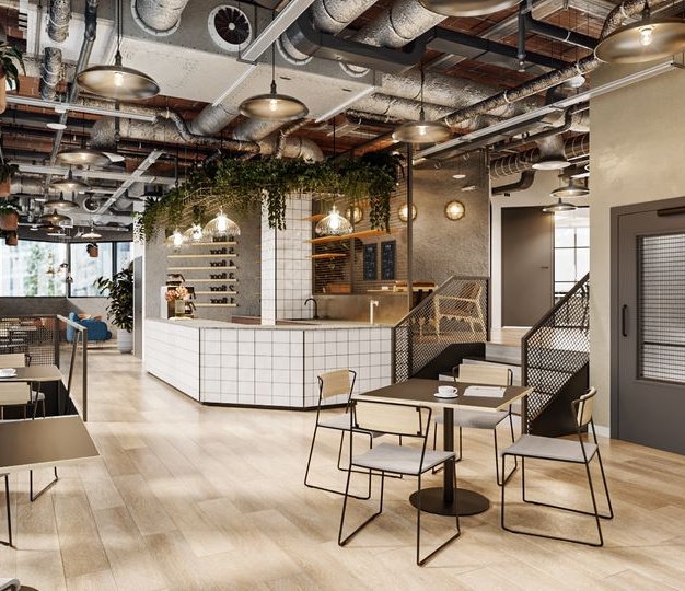 Reception at St Andrew Street, Techspace in Farringdon
