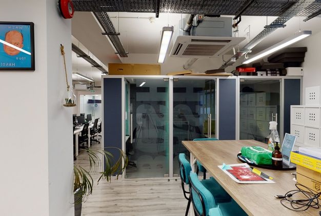 Telephone booth at Clerkenwell Road, Kitt Technology Limited in Farringdon