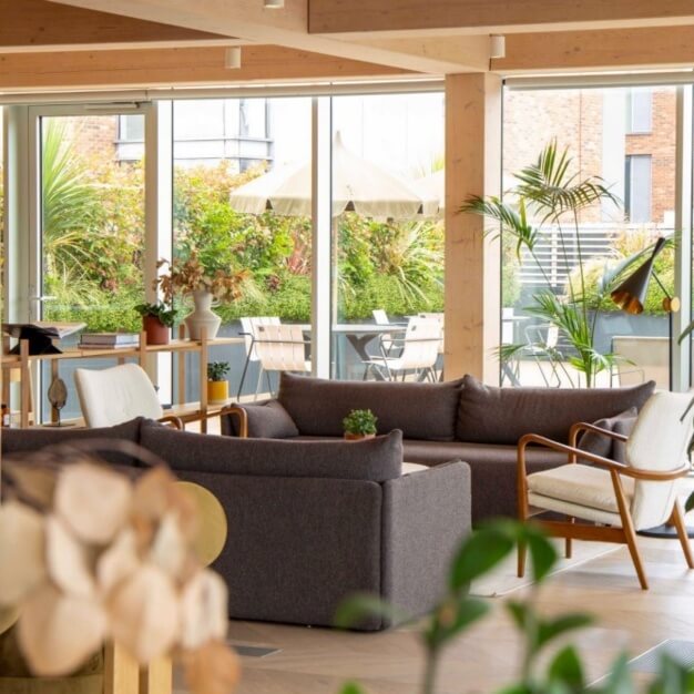 The breakout area for clients - Goswell Road, Techspace in Farringdon