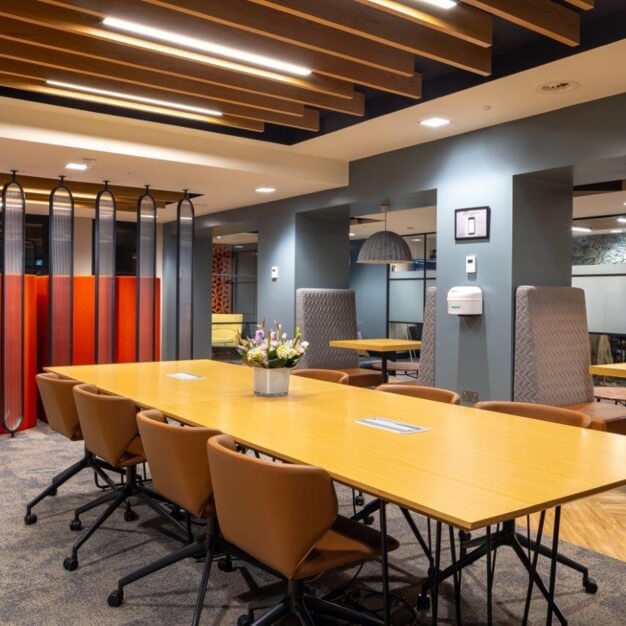 The communal space at Giltspur Street, Landmark Space in Farringdon