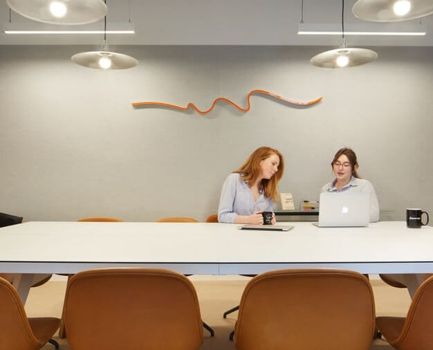 The meeting room at Hatton Garden, WeWork in Farringdon
