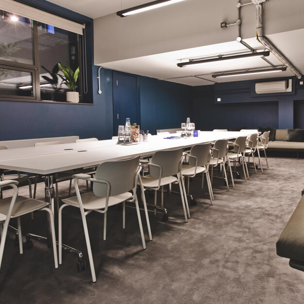The meeting room at Kirby Street, FORA in Farringdon