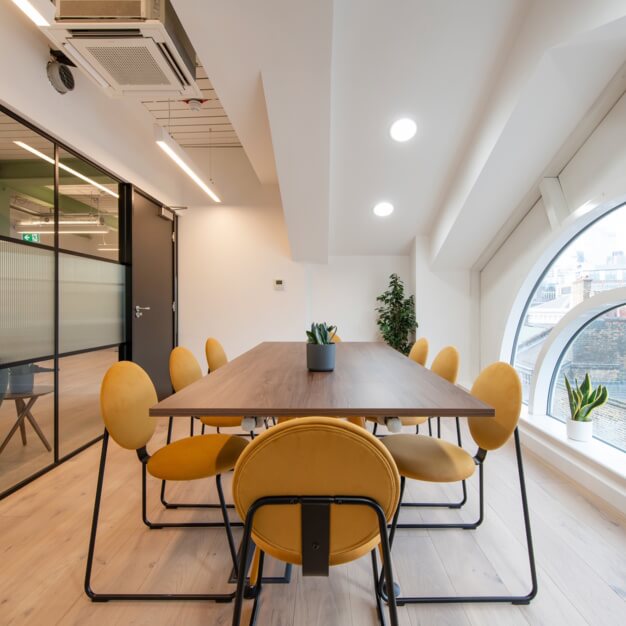 The meeting room at St John's Lane, Canvas Offices in Farringdon