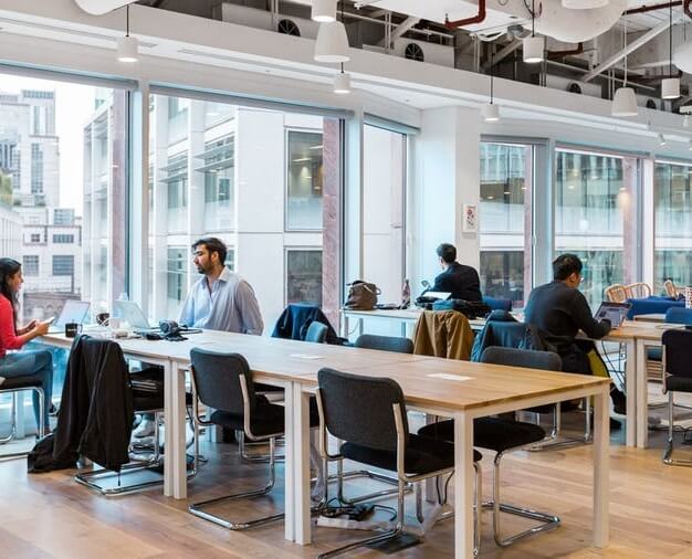 Communal Space at Minster Court, WeWork in Fenchurch Street
