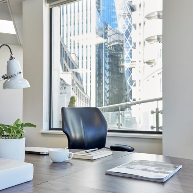 Dedicated workspace in Lime Street, Beaumont Business Centres, Fenchurch Street