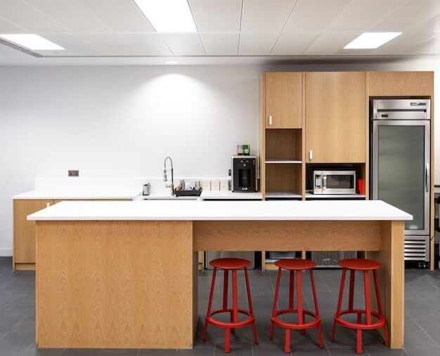 Kitchenette at Lloyd's Avenue, WeWork in Fenchurch Street
