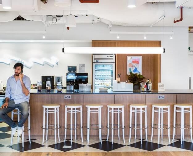 Kitchenette at Minster Court, WeWork in Fenchurch Street