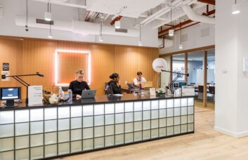 Reception at Minster Court, WeWork in Fenchurch Street