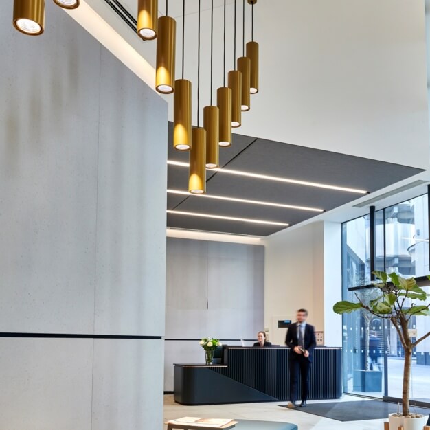 Reception in Lime Street, Beaumont Business Centres, Fenchurch Street