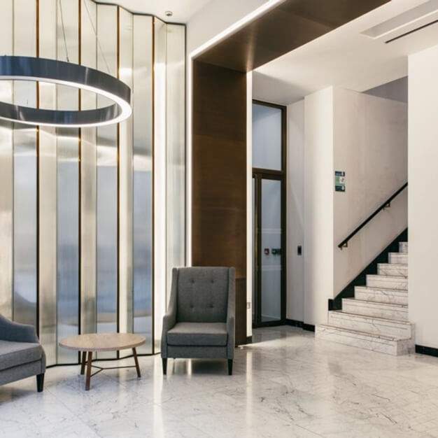 The reception at Leadenhall Street, Knotel in Fenchurch Street