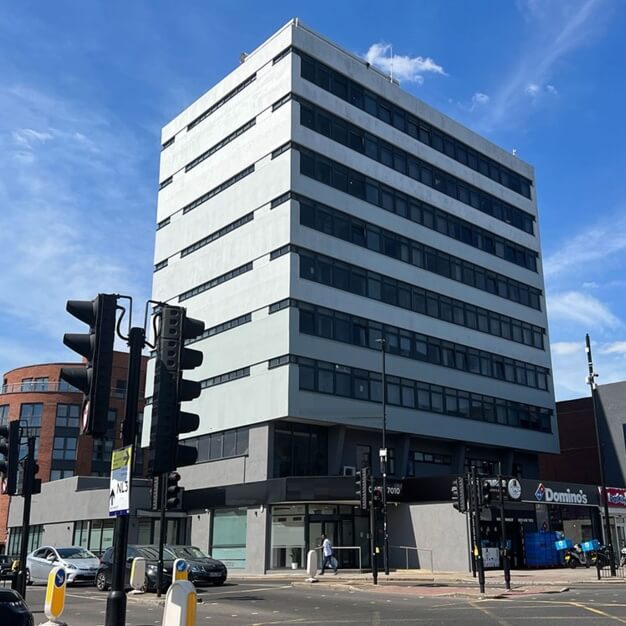 Building external for Ballards Lane, Cubix Ltd, Finchley