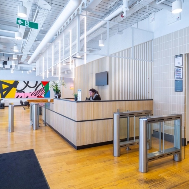 Reception area at Finsbury Pavement, Industrious UK Holdings Ltd in Finsbury