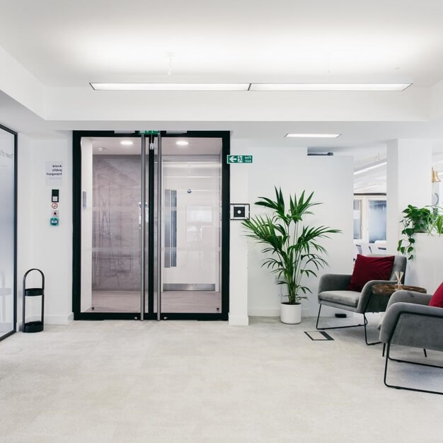 A breakout area in Charlotte Street, Knotel, Fitzrovia