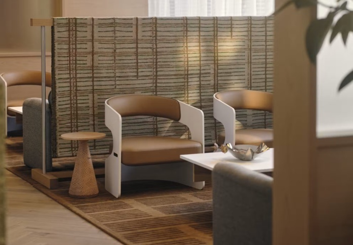 A breakout area in Riding House Street, The Office Group Ltd. (FORA), Fitzrovia