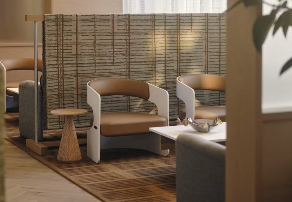 A breakout area in Riding House Street, The Office Group Ltd. (FORA), Fitzrovia
