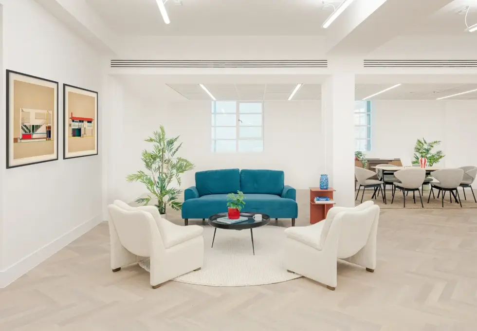 A dedicated breakout area in Tottenham Court Rd, RX, Fitzrovia