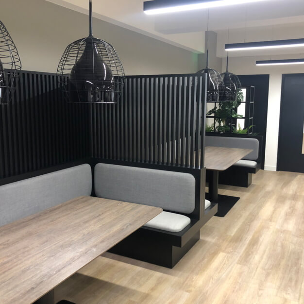 Breakout area at Newman Street, Newman Offices Ltd in Fitzrovia