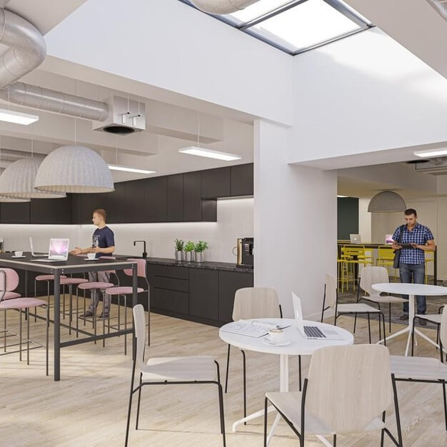 Breakout space for clients - Charlotte Street, Knotel in Fitzrovia