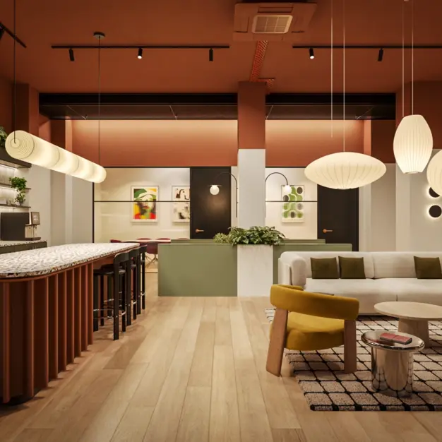 Breakout space for clients - Fitzroy Street, Industrious UK Holdings Ltd in Fitzrovia