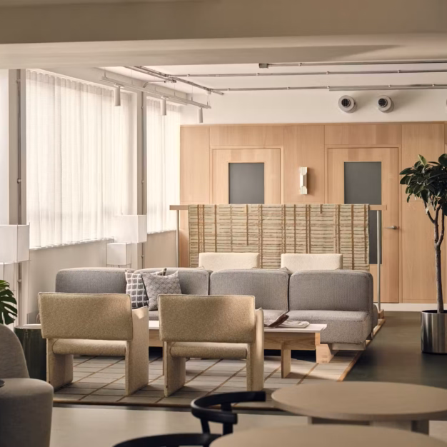 Breakout space in Riding House Street, Fitzrovia, The Office Group Ltd. (FORA)