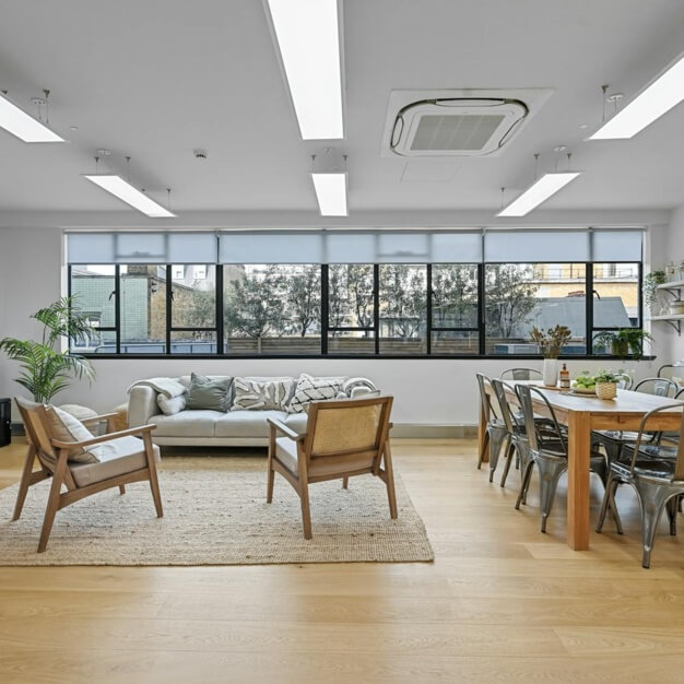 Dedicated breakout area at Berners Street, Kontor in Fitzrovia