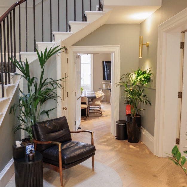 Foyer area in Bedford Square, Grafter Offices, Fitzrovia