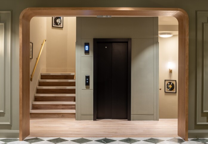 Lift at Great Portland Street, Landmark Space in Fitzrovia
