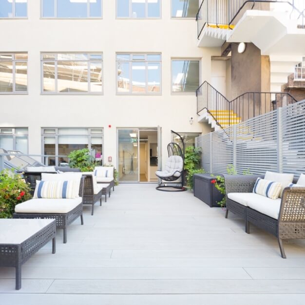 Outdoor space at Newman Street, Landmark Space in Fitzrovia