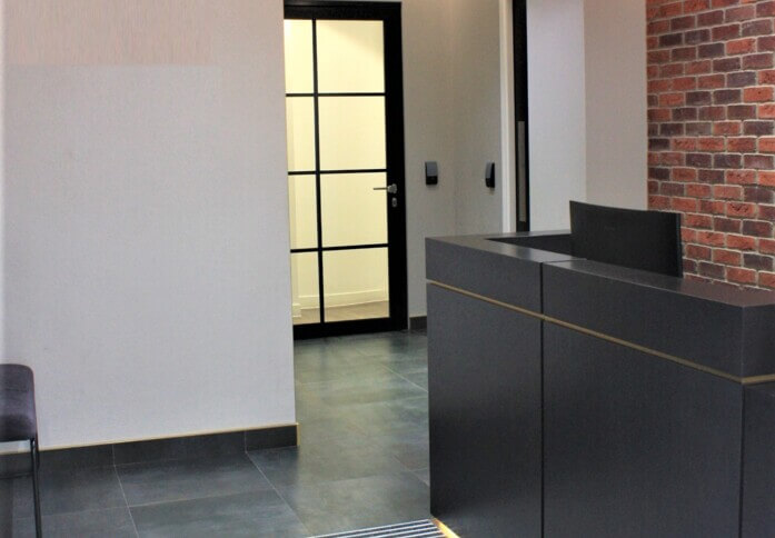 Reception area at Newman Street, Newman Offices Ltd in Fitzrovia