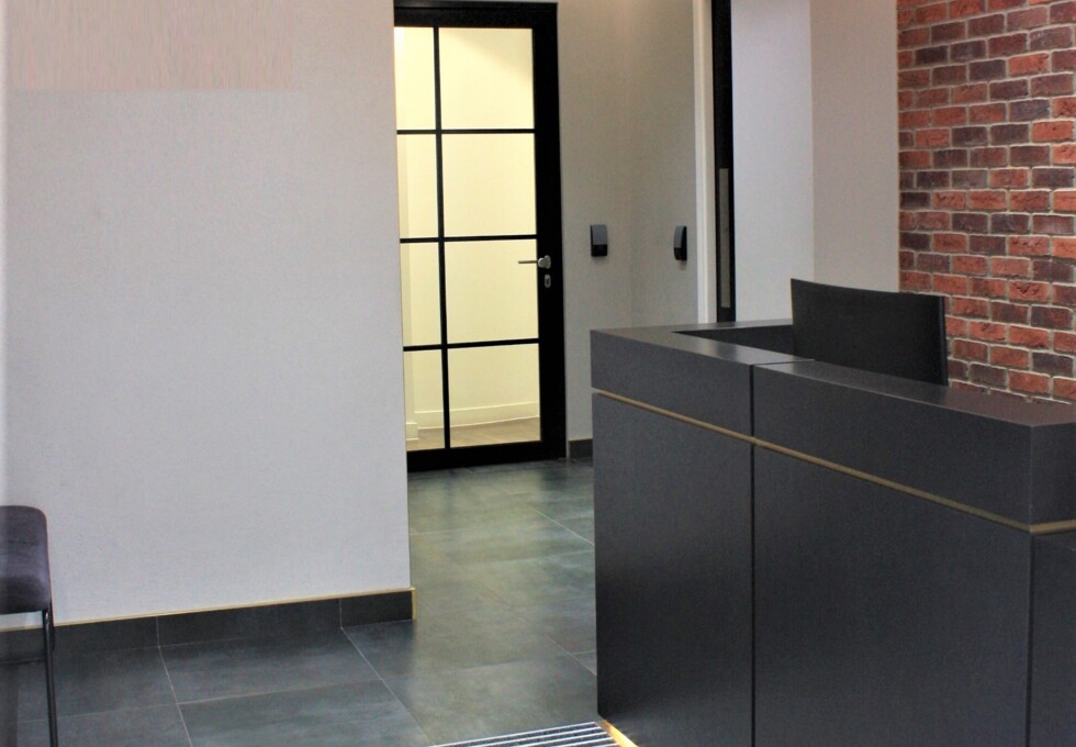 Reception area at Newman Street, Newman Offices Ltd in Fitzrovia