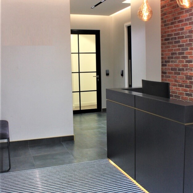 Reception area at Newman Street, Newman Offices Ltd in Fitzrovia