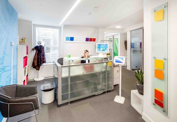 Reception in Rathbone Place, E Office, Fitzrovia