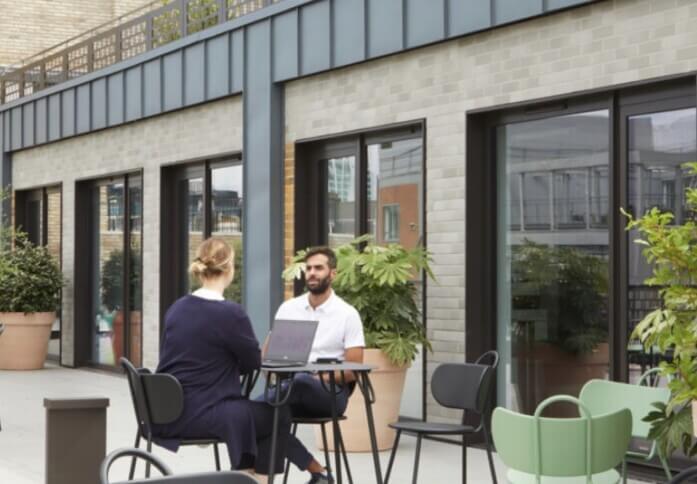 Roof terrace at Berners Street, FORA in Fitzrovia