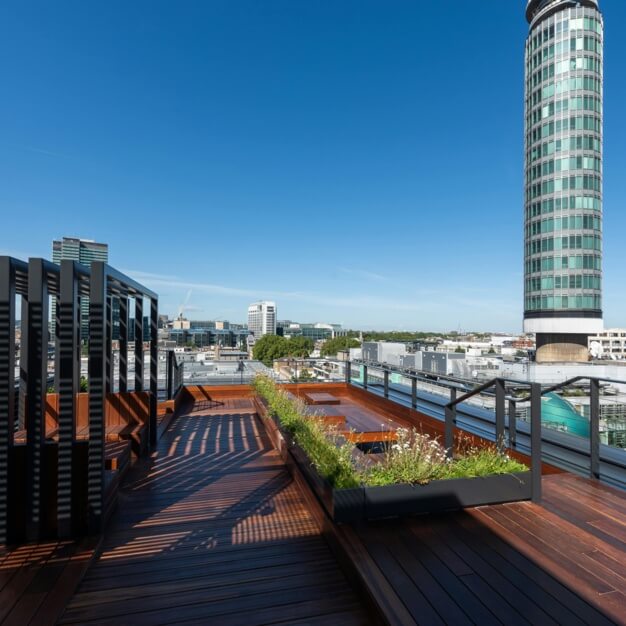 Roof terrace in Charlotte Street, Kontor, Fitzrovia